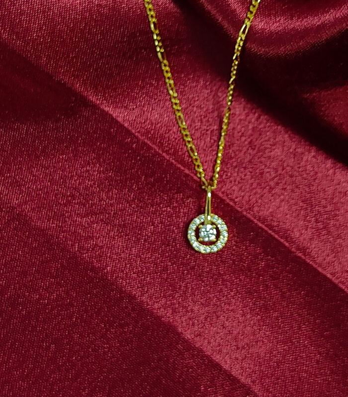 Star Design Pendant 925 Silver Gold Plated (Without Chain)