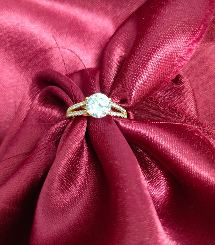 Sberry 925 Silver Gold Plated Finger Ring for Women & Girls – Pure, Elegant & Timeless